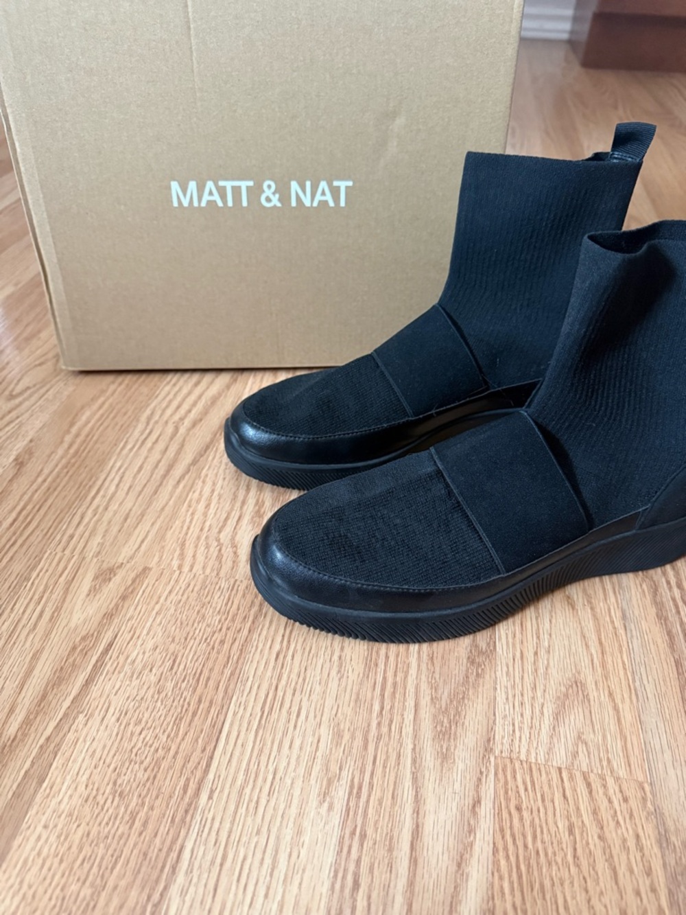 MATT & NAT // Knit Ankle Boot Sneakers
